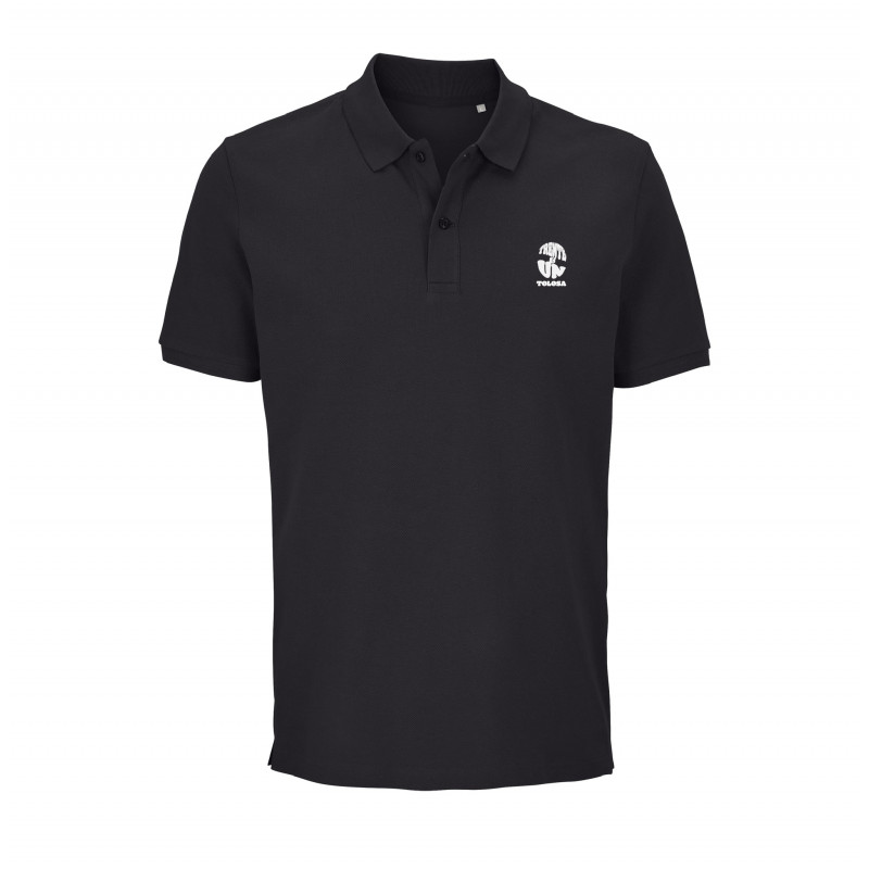 POLO Noir Brodé " Trente & Un Tolosa "