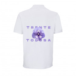 Polo blanc " La Violette"