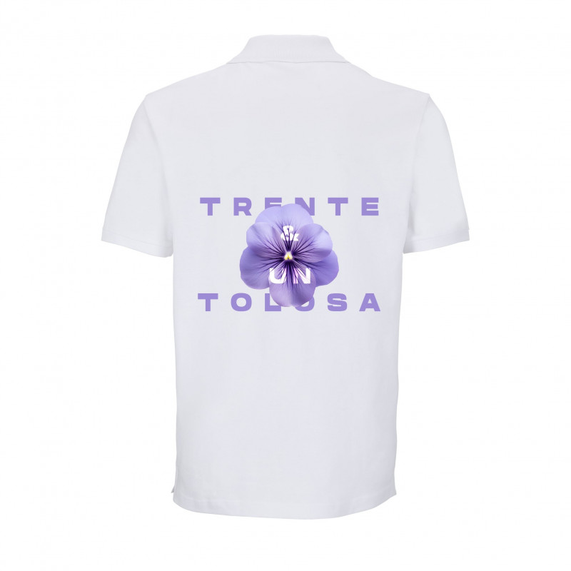 Polo blanc " La Violette"