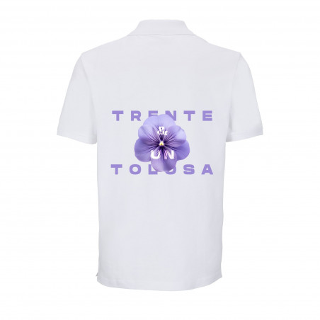 Polo blanc " La Violette"