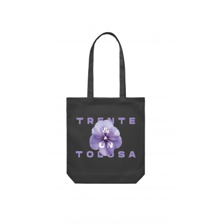 TOTE BAG Noir " La Violette "