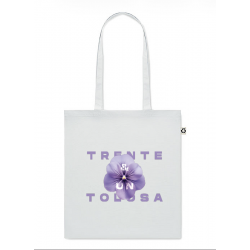 TOTE BAG Blanc " La Violette "