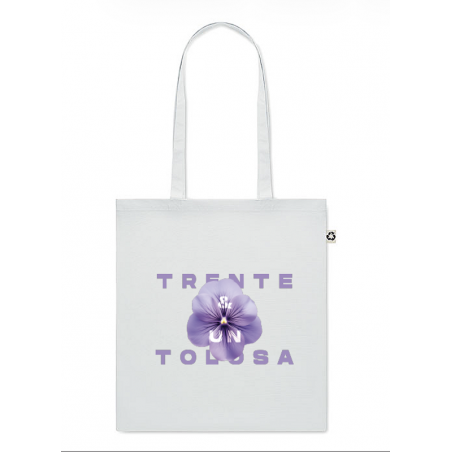 TOTE BAG Blanc " La Violette "