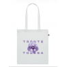 TOTE BAG Blanc " La Violette "