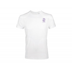 T-Shirt Blanc logo violet " Chocolatine "