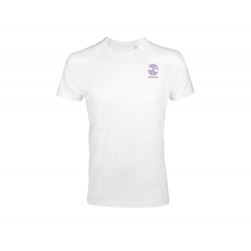 T-Shirt Blanc logo violet " Chocolatine "