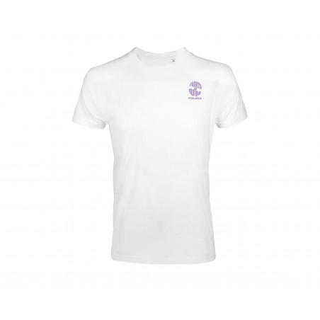 T-Shirt Blanc logo violet " Chocolatine "