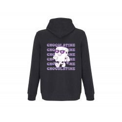 Sweat-Shirt brodé Noir " Chocolatine "