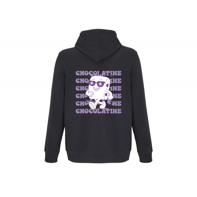 Sweat-Shirt brodé Noir " Chocolatine "