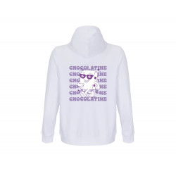 Sweat-Shirt blanc brodé " Chocolatine "