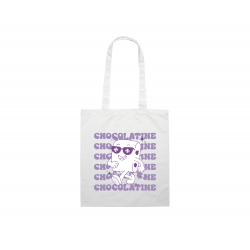 TOTE BAG Blanc " Chocolatine "