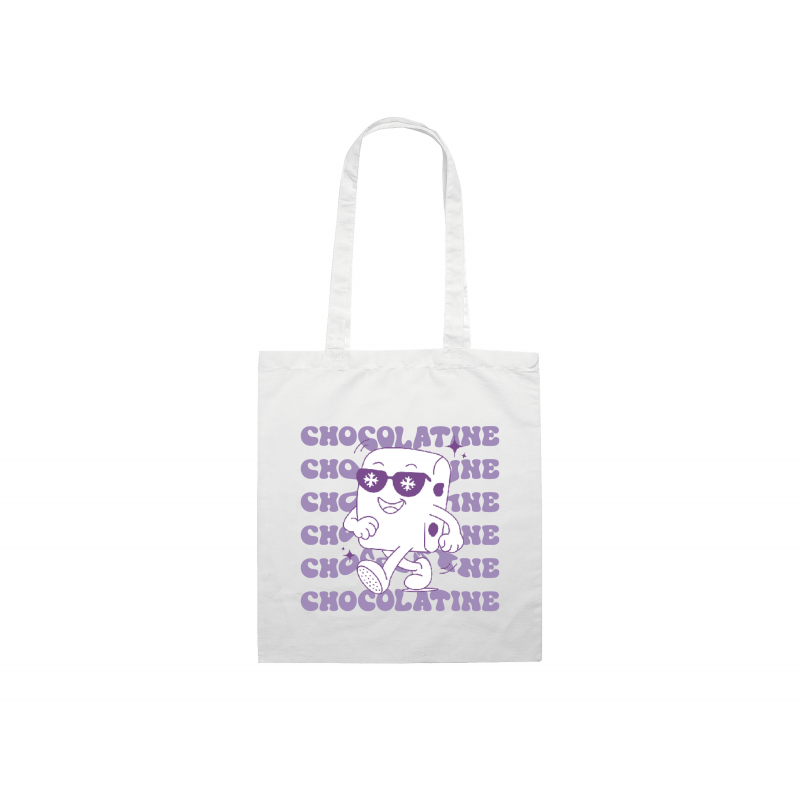 TOTE BAG Blanc " Chocolatine "