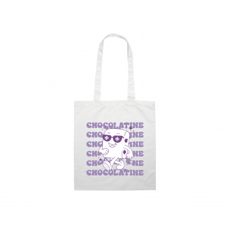 TOTE BAG Blanc " Chocolatine "