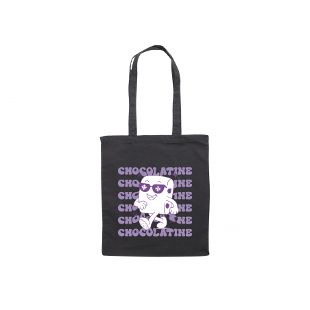 TOTE BAG Noir " Chocolatine "