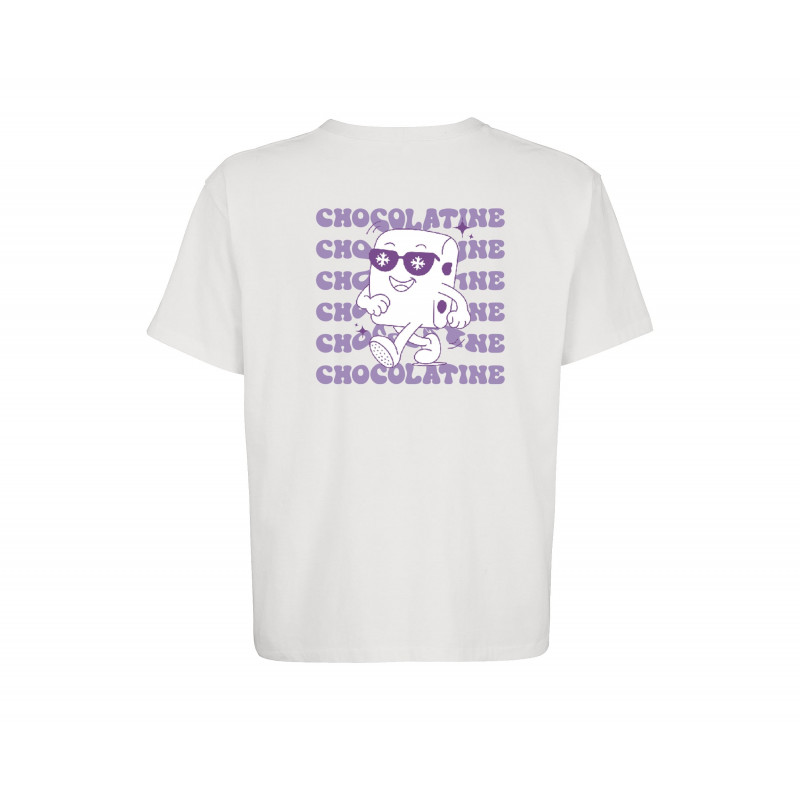 TS OVERSIZE BLANC - CHOCOLATINE