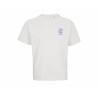 TS OVERSIZE BLANC LOGO VIOLET - CHOCOLATINE