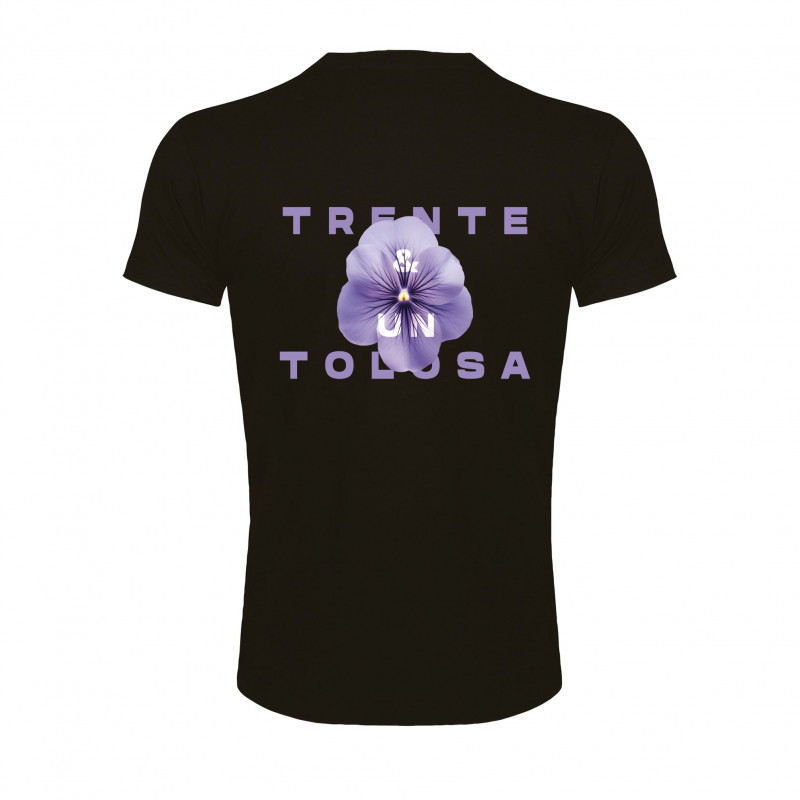 T-Shirt Noir " La Violette "