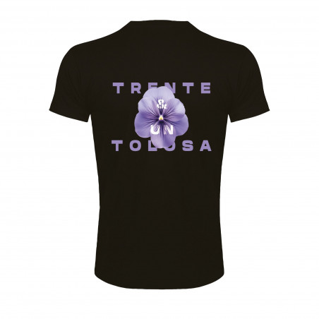T-Shirt Noir " La Violette "