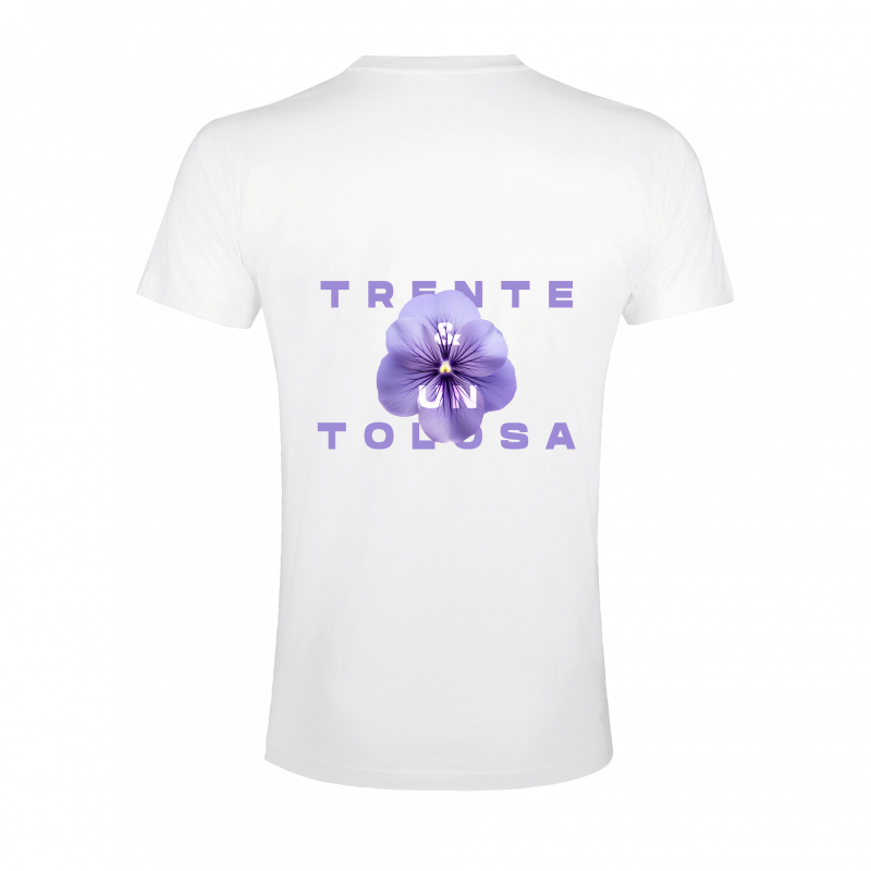 T-Shirt Blanc " La Violette "